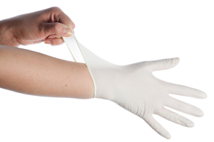 Putting on Surgical Glove
