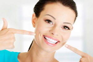 Woman Showing Off Smile
