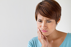 Anxious Woman with Toothache